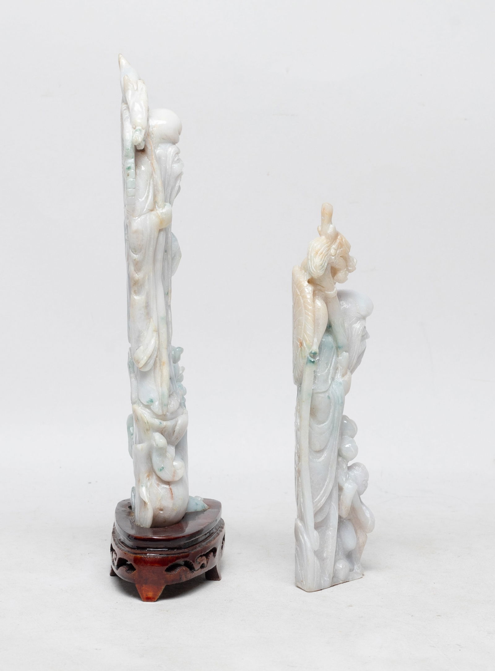 Two Chinese Export Jade Sculptures - 5