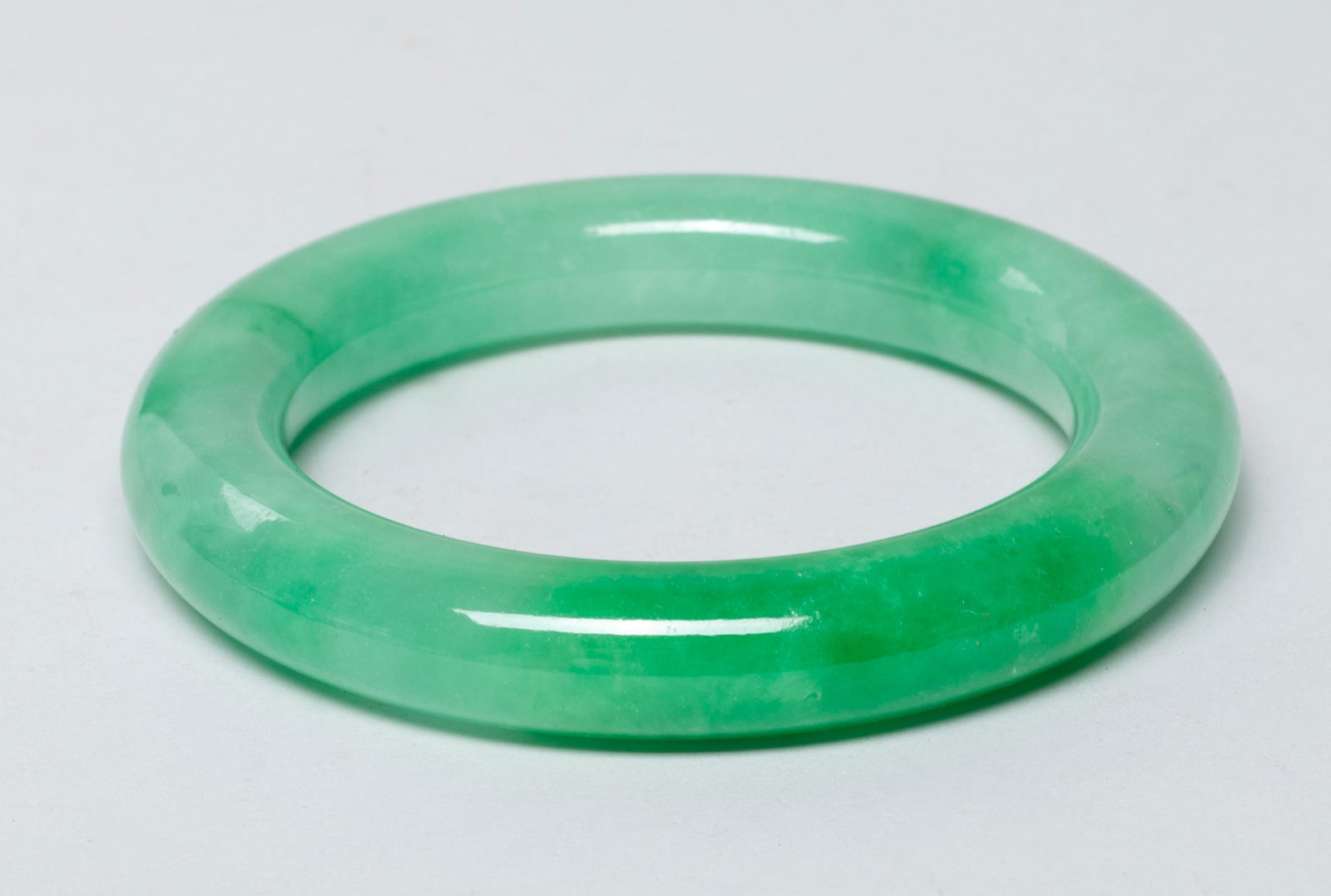 Estate Chinese Export Colored Stone Bangle (1 of 7)
