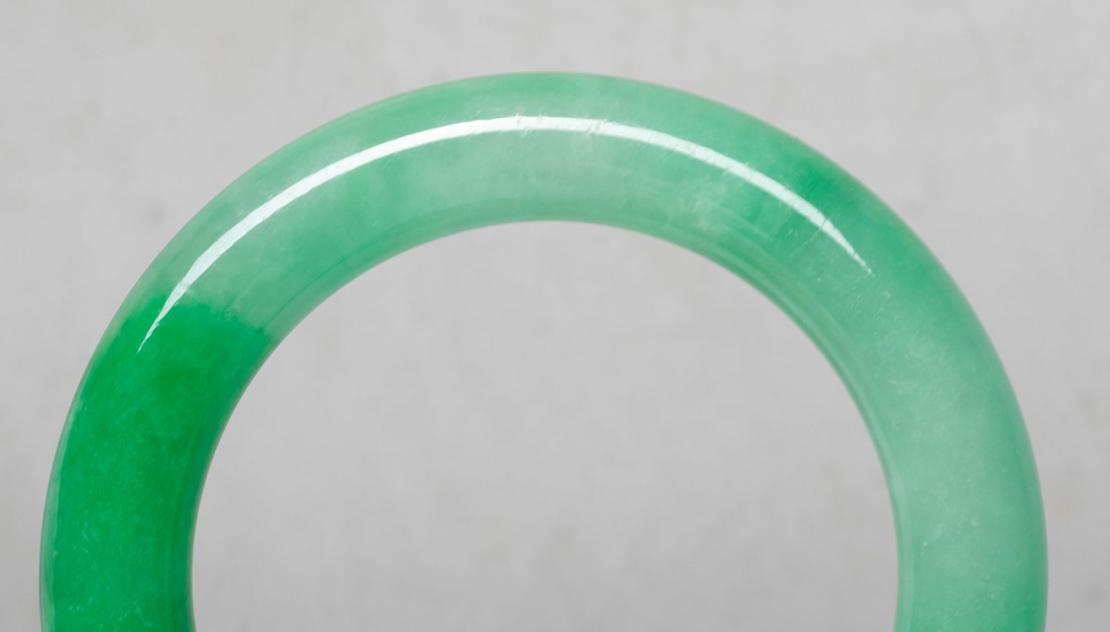 Estate Chinese Export Colored Stone Bangle - 3