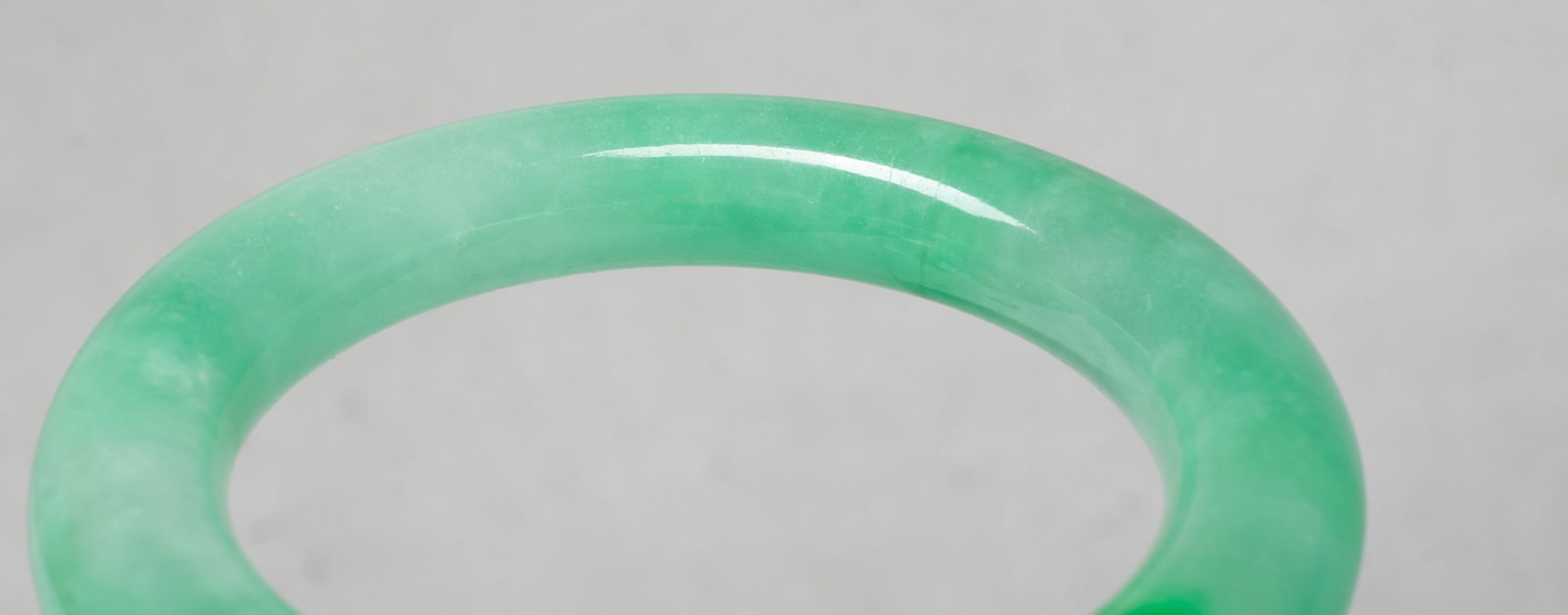 Estate Chinese Export Colored Stone Bangle - 4