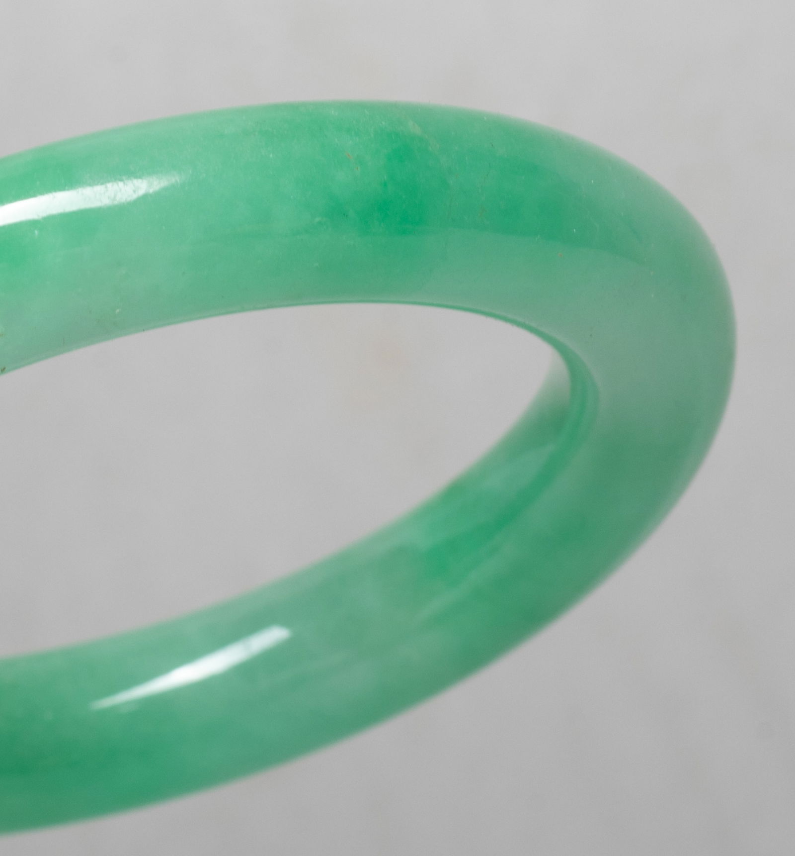 Estate Chinese Export Colored Stone Bangle - 5