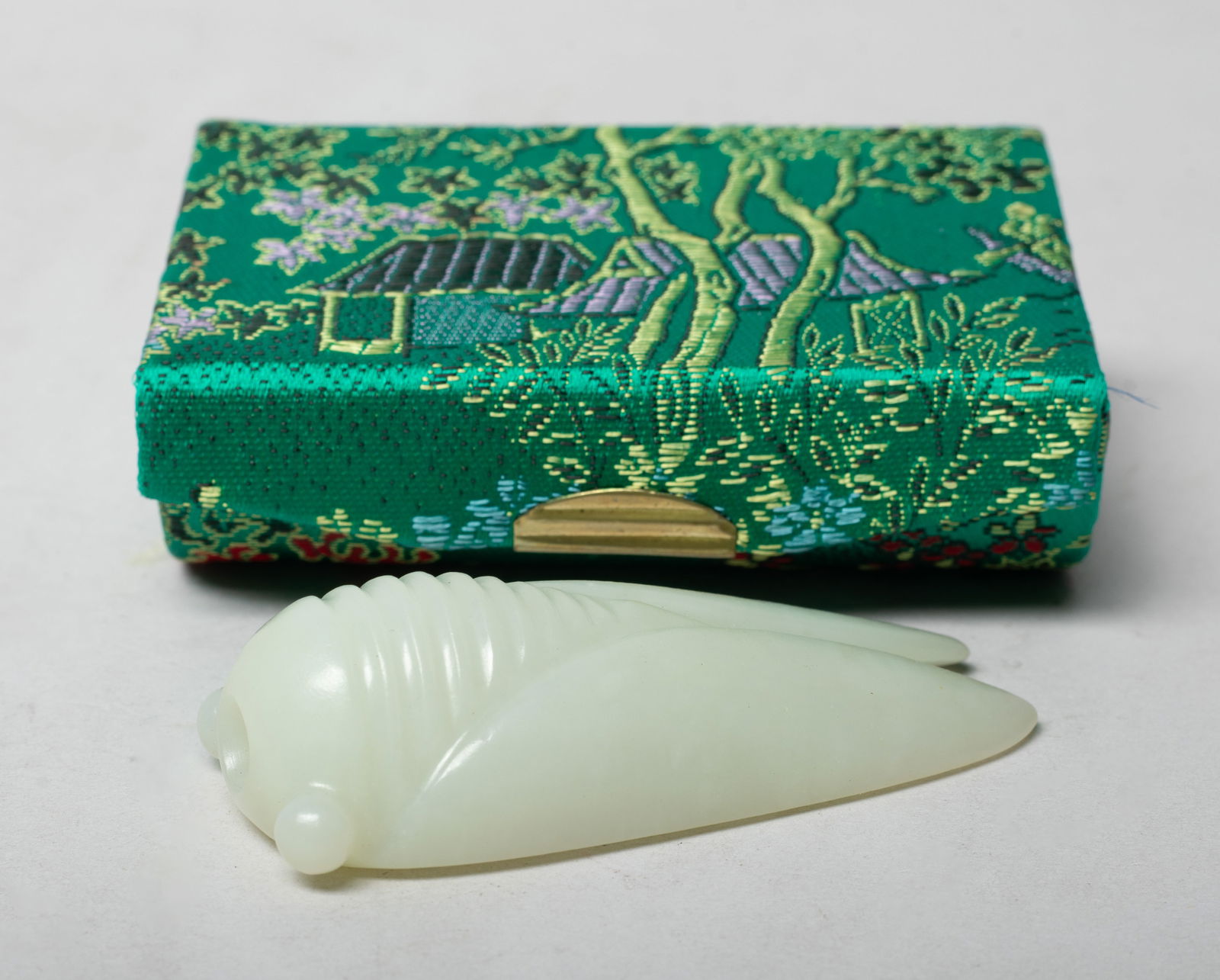 Chinese White Jade Cicada - 3