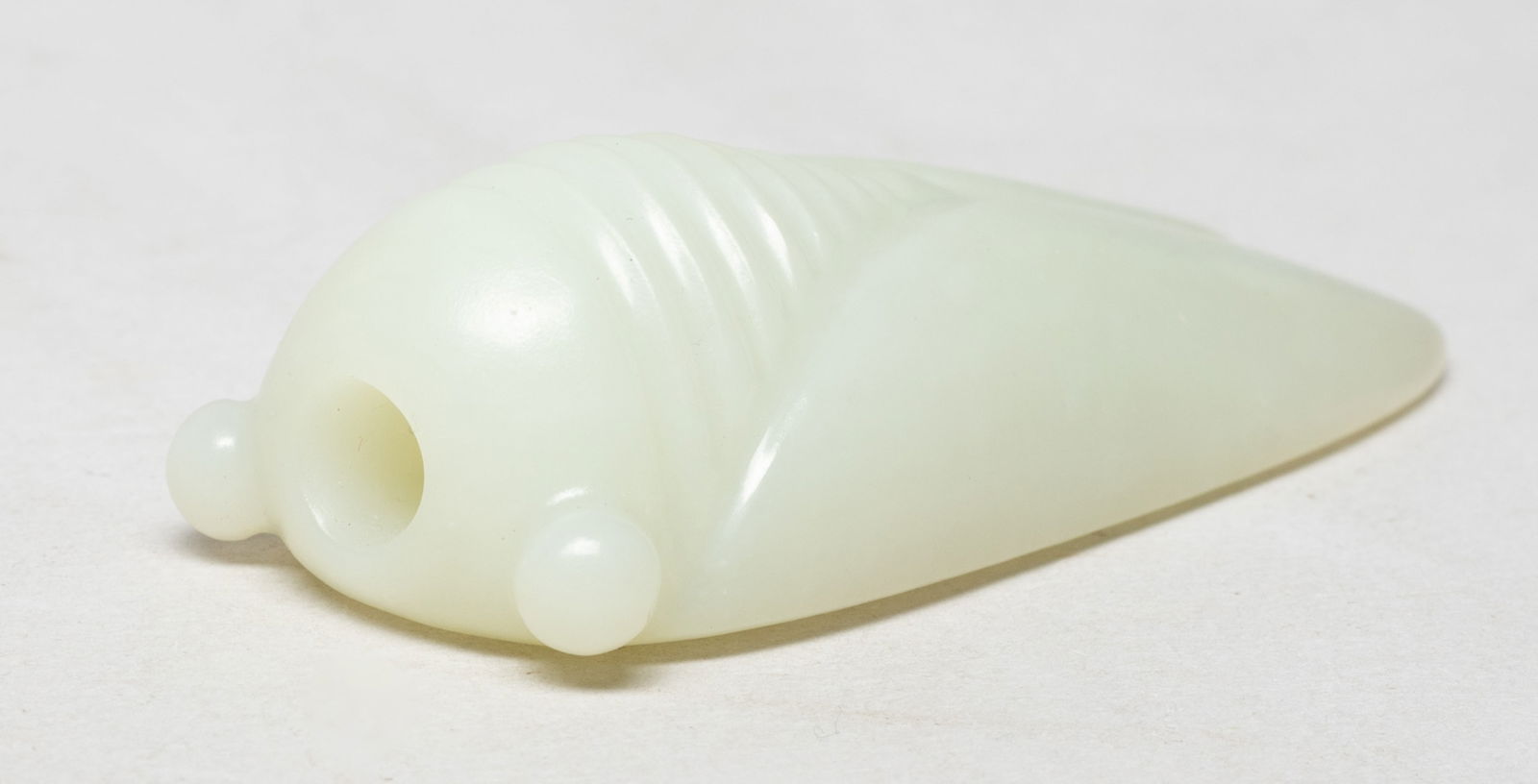 Chinese White Jade Cicada - 6