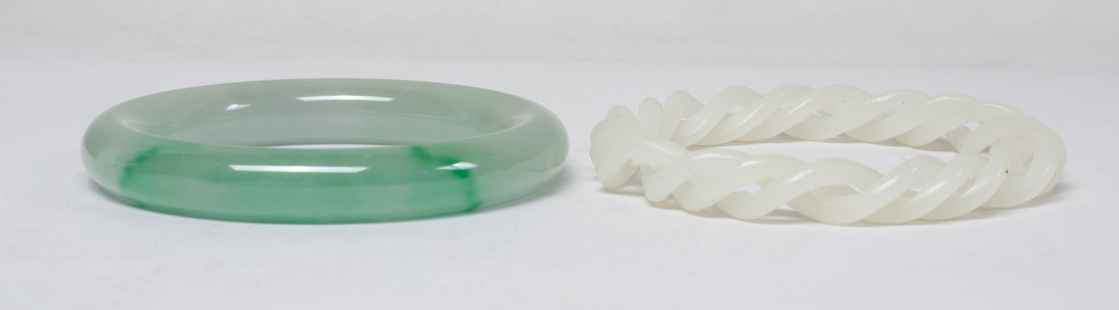 Chinese Jade/ Colored Stone Bangles (1 of 10)