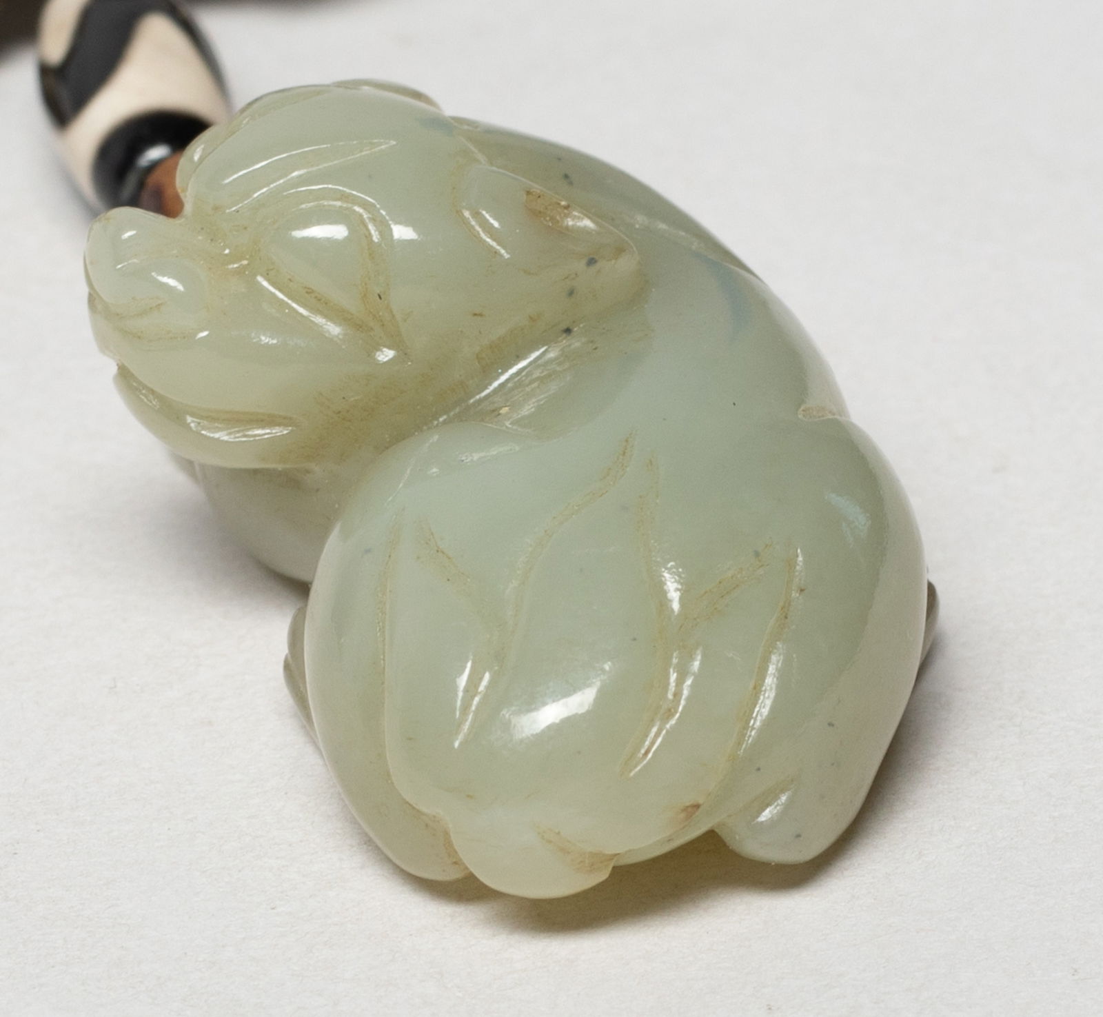 Chinese Agate, Jade Prayer Beads - 5