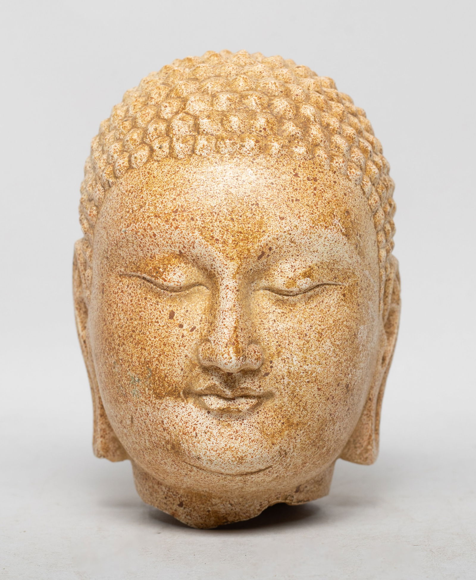 Chinese Burnt Jade/ Stone Buddha Head (1 of 11)