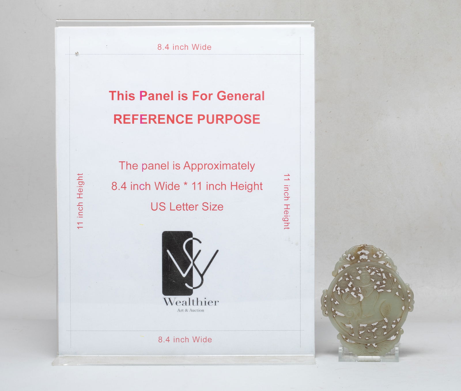 Chinese Export Jade Carved Plaque - 2