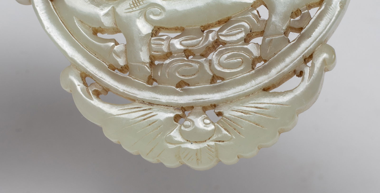 Chinese Export Jade Carved Plaque - 6
