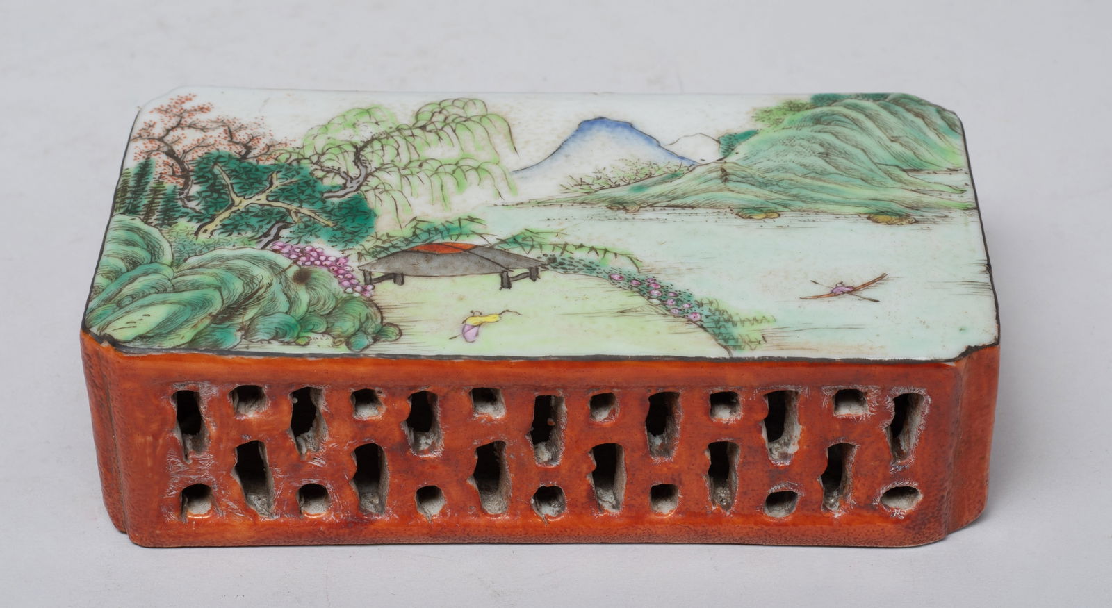 Chinese Famille Rose Porcelain Paper Weight (1 of 9)