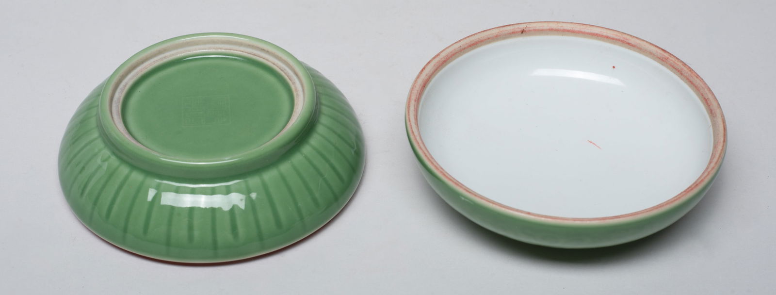 Two Chinese Export Porcelain Ink Boxes - 5