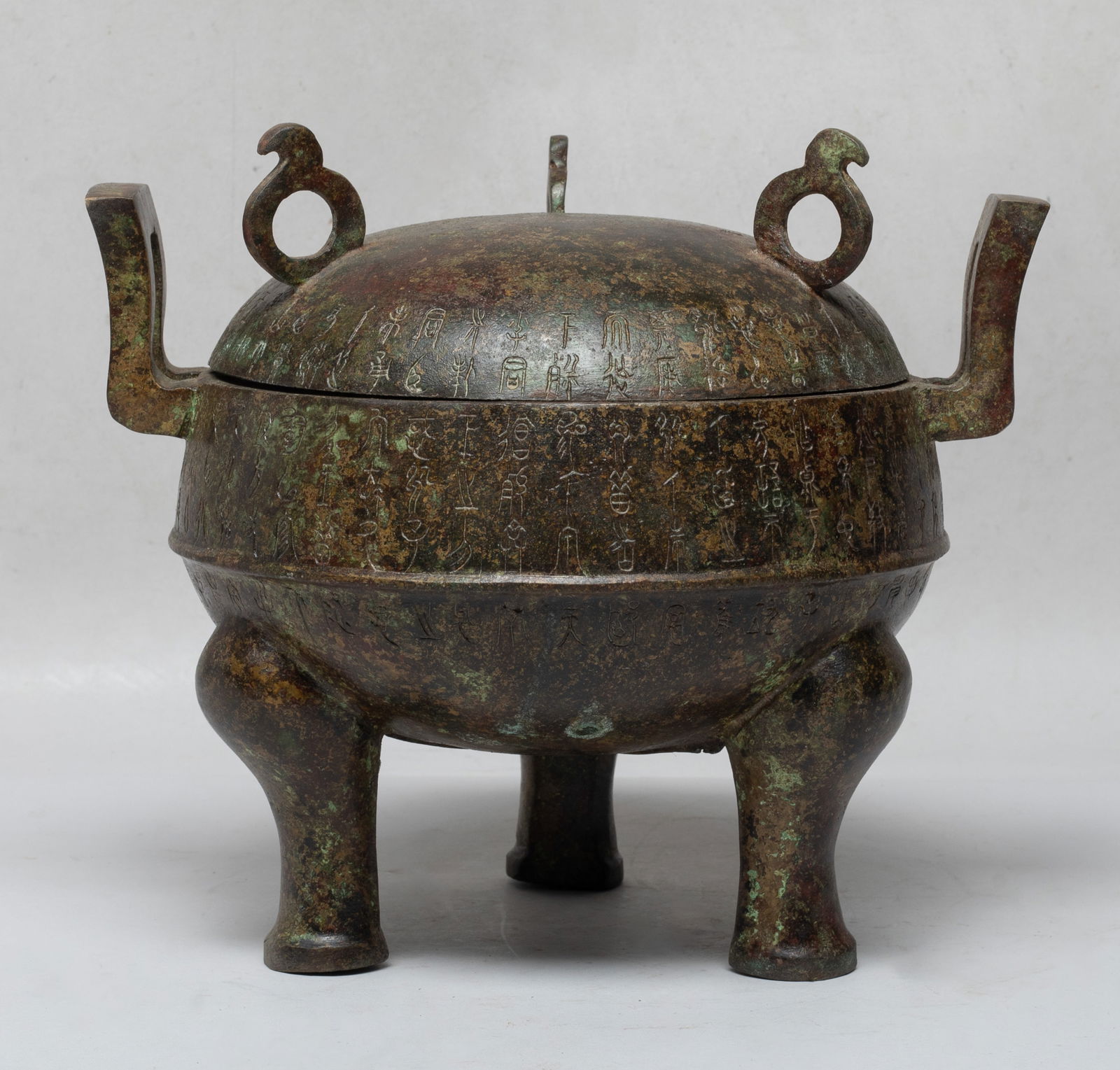 Estate Chinese Bronze Covered Censer (1 of 11)