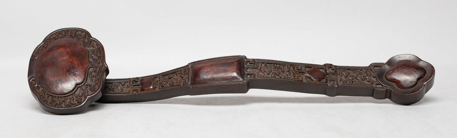 Chinese Wood Carved Long Sculpture of Ruyi (1 of 11)