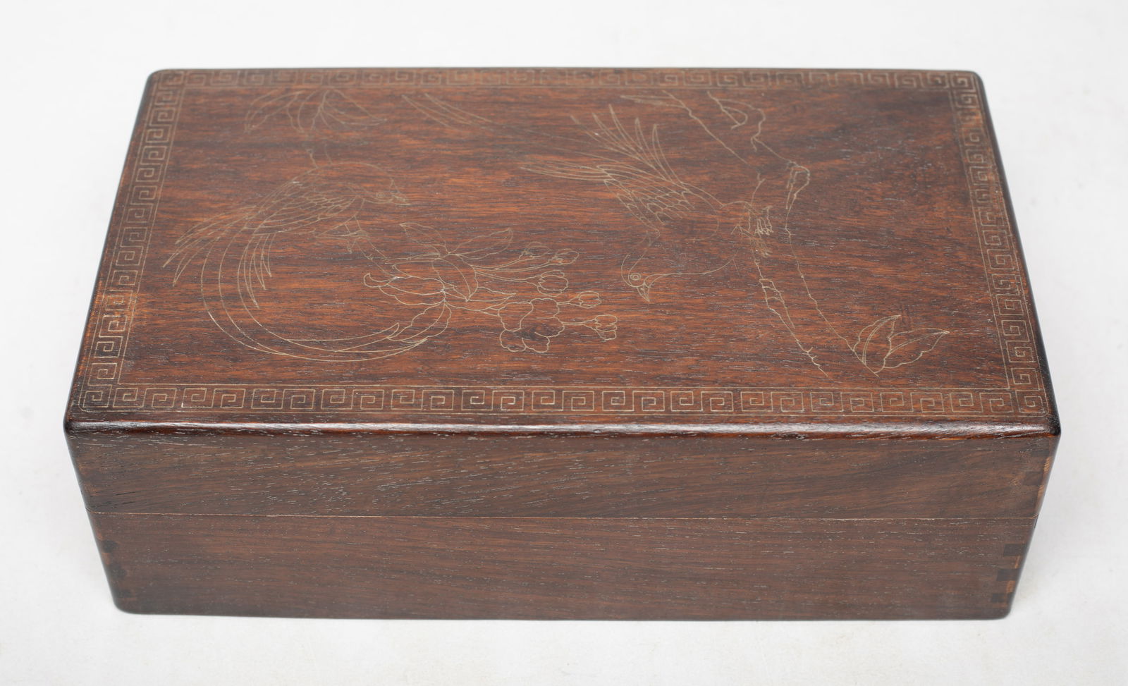 Chinese Hard Wood Jewelry Box (1 of 9)