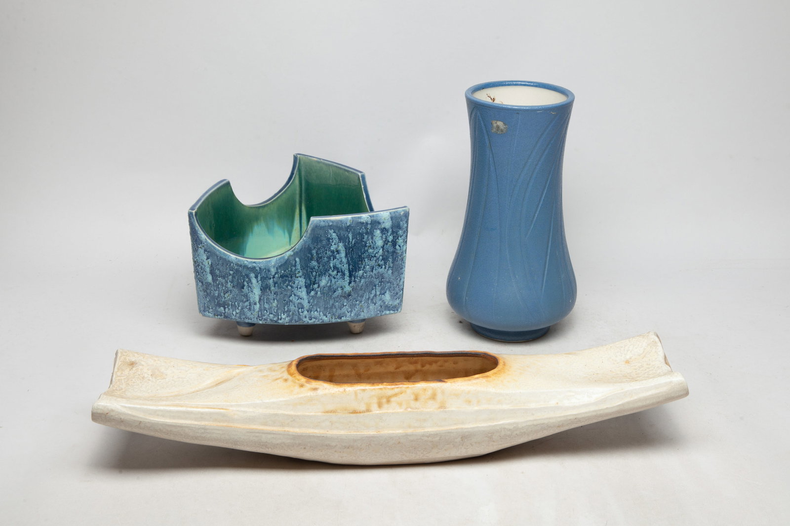 Studio Art Hand Made Stone Ware Vases (1 of 13)