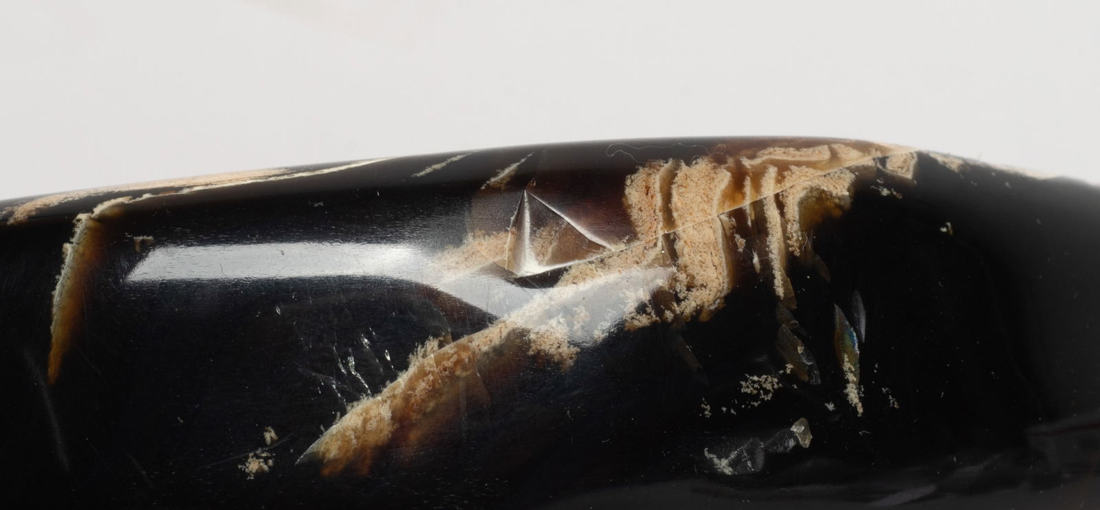 Estate Chunk Root Amber Bangle - 5