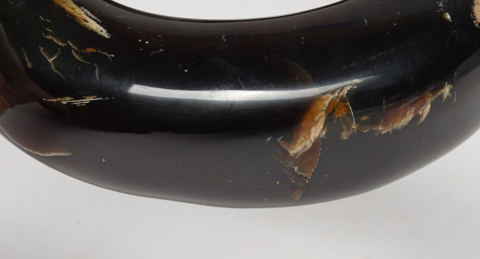 Estate Chunk Root Amber Bangle - 7