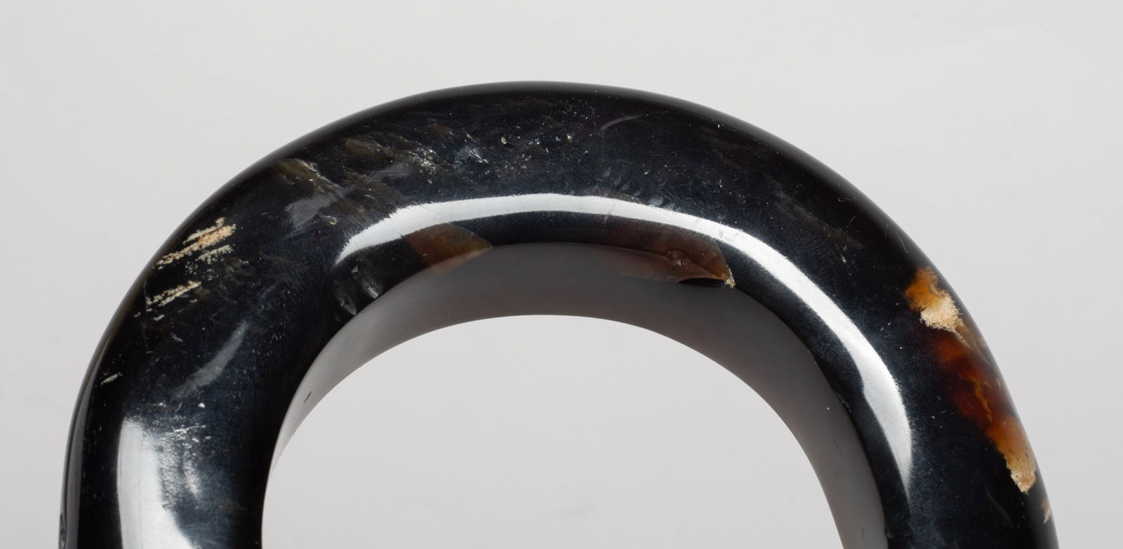 Estate Chunk Root Amber Bangle - 9