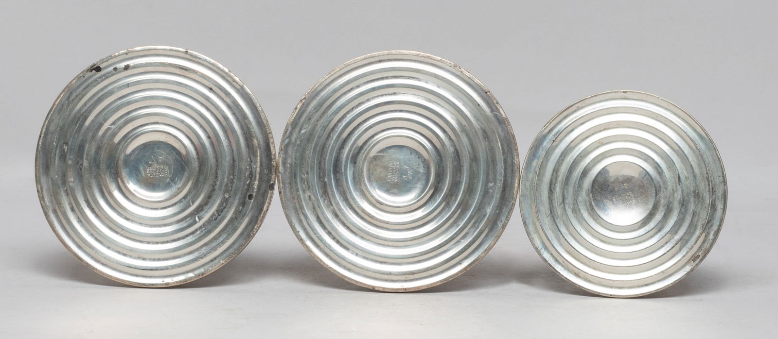 Set Sterling Silver Candlesticks - 9