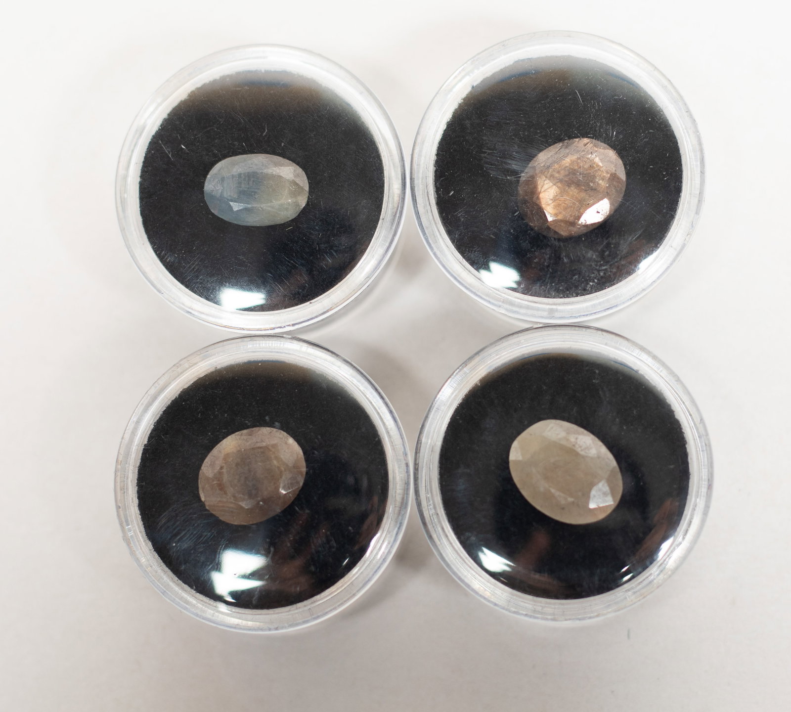 Set Lg Size Gemstone Cut Ring Face - 4