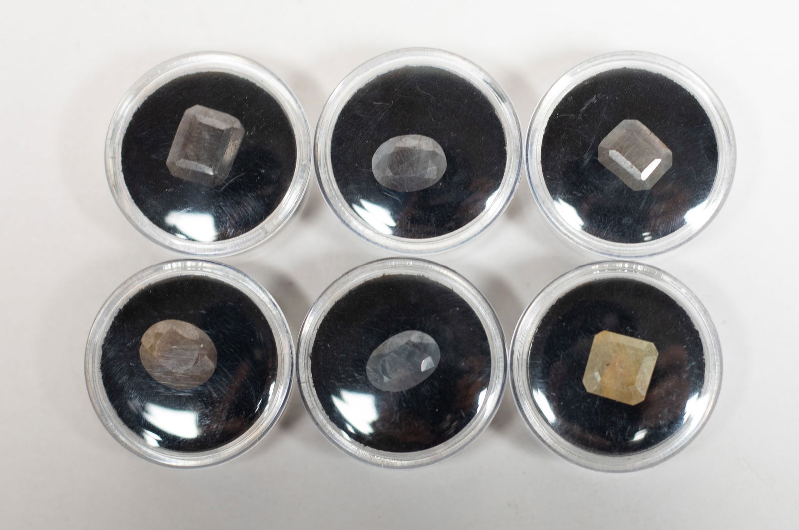 Set Lg Size Gemstone Cut Ring Face - 6