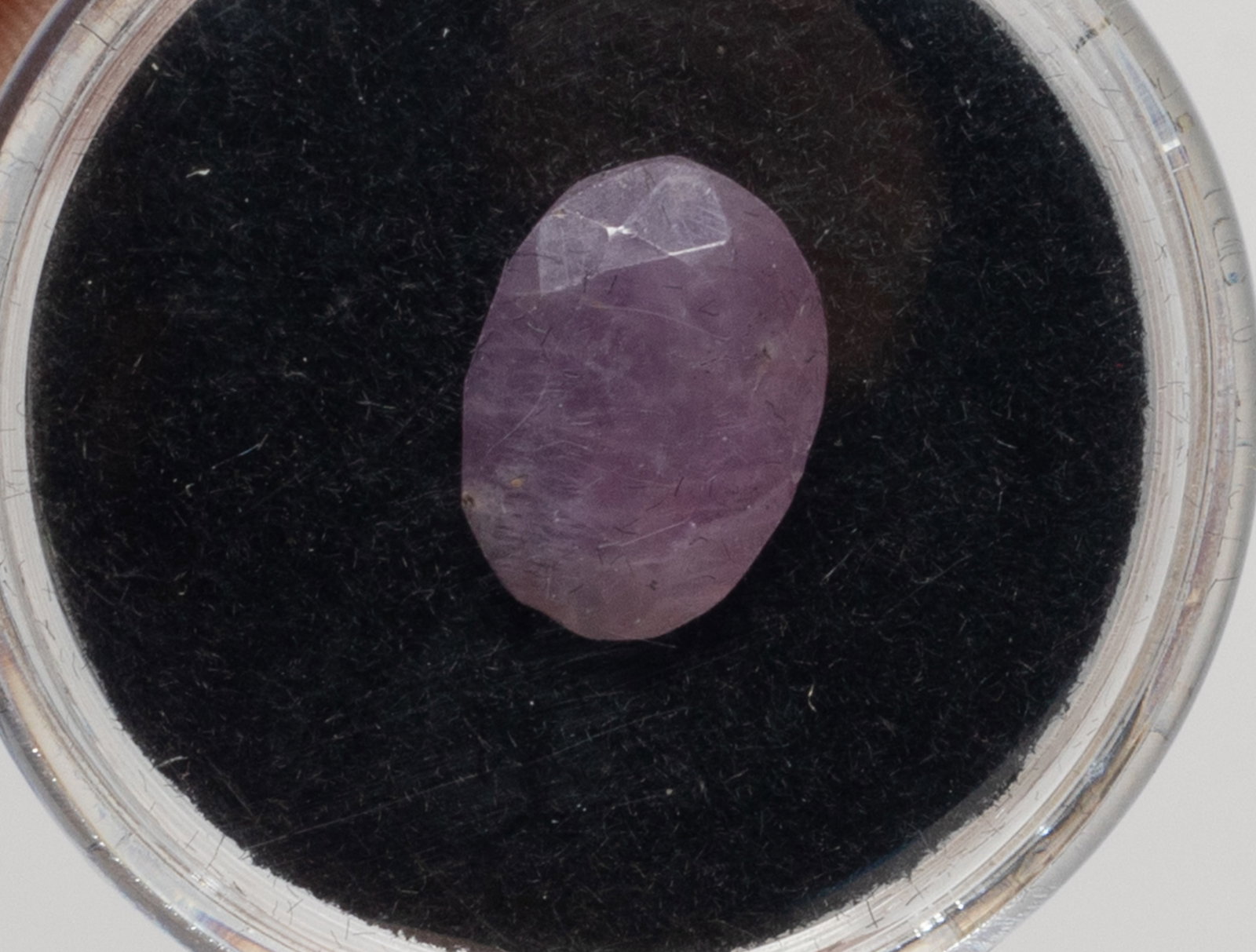 Estate Cut Ruby Stone Ring Face - 3