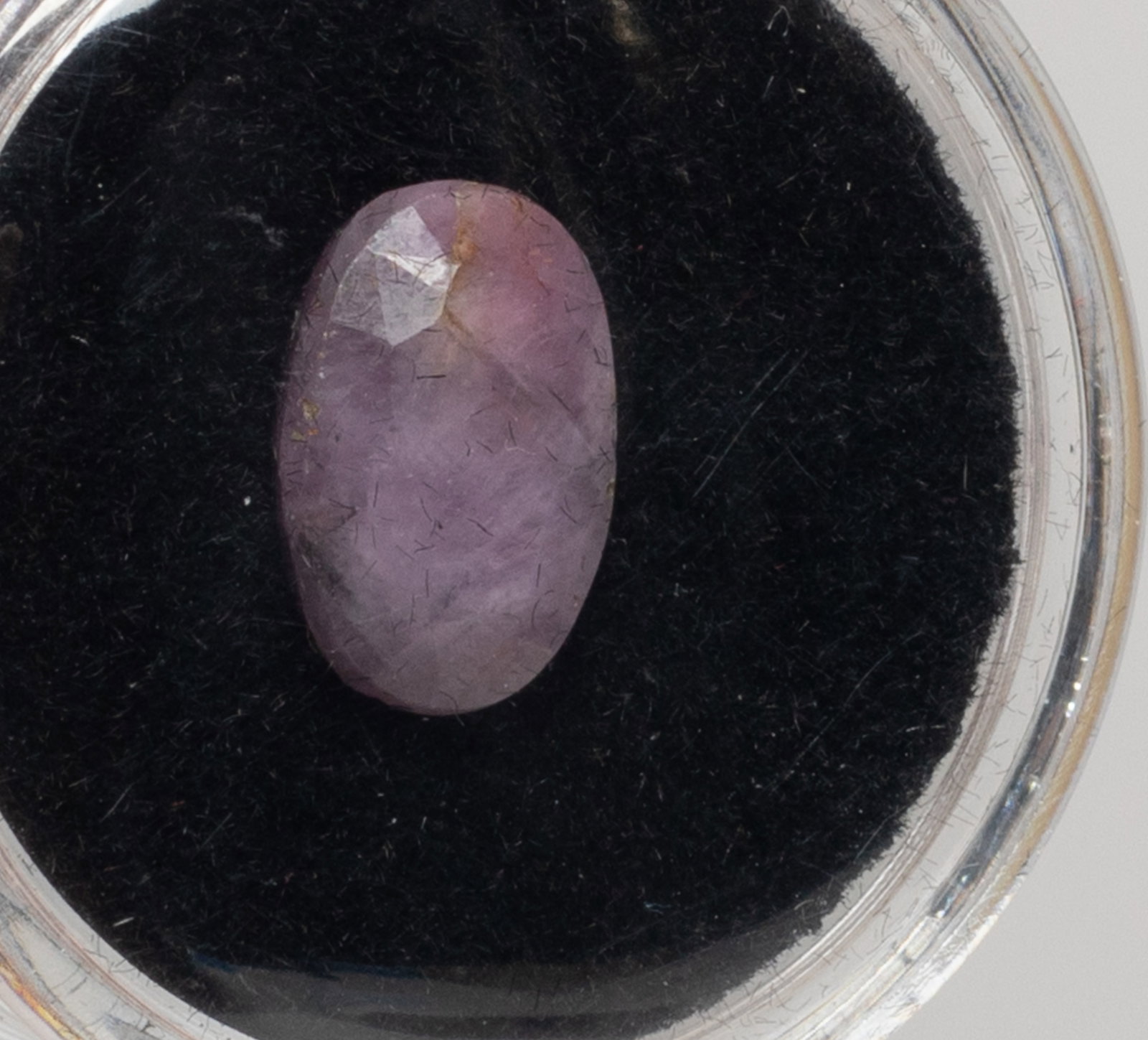 Estate Cut Ruby Stone Ring Face - 4