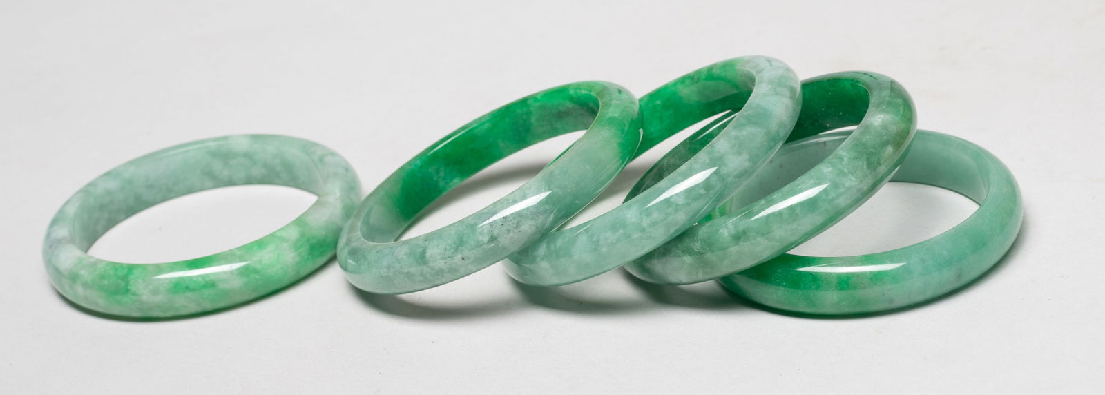 Estate Large Set Chinese Export Bangles - 10