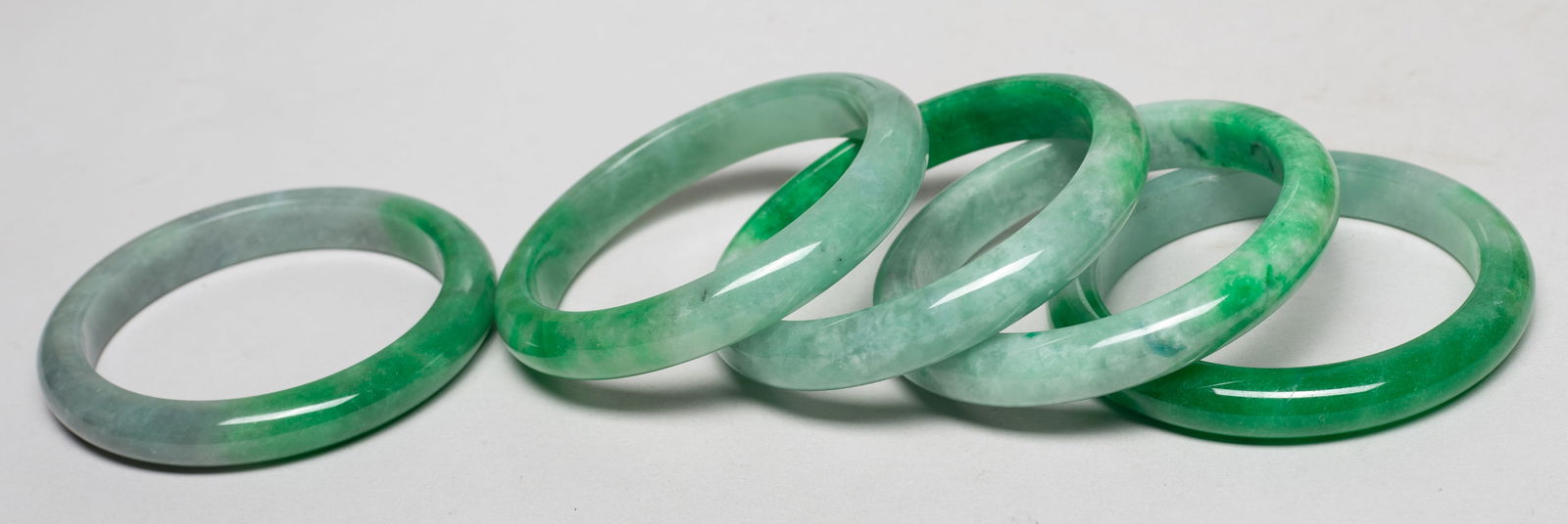 Estate Large Set Chinese Export Bangles - 9