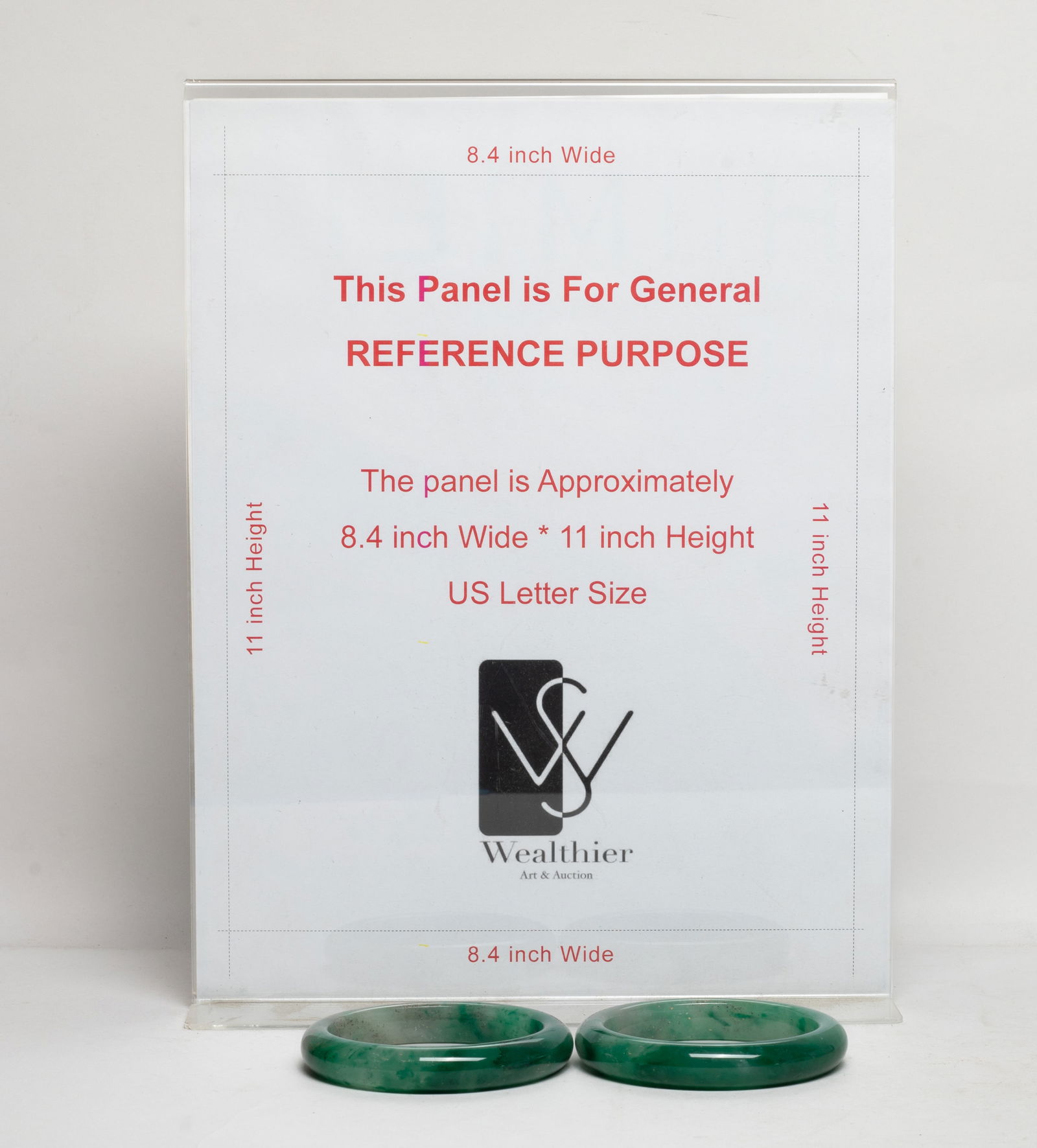 Estate Two Chinese Export Jade Bangles - 2