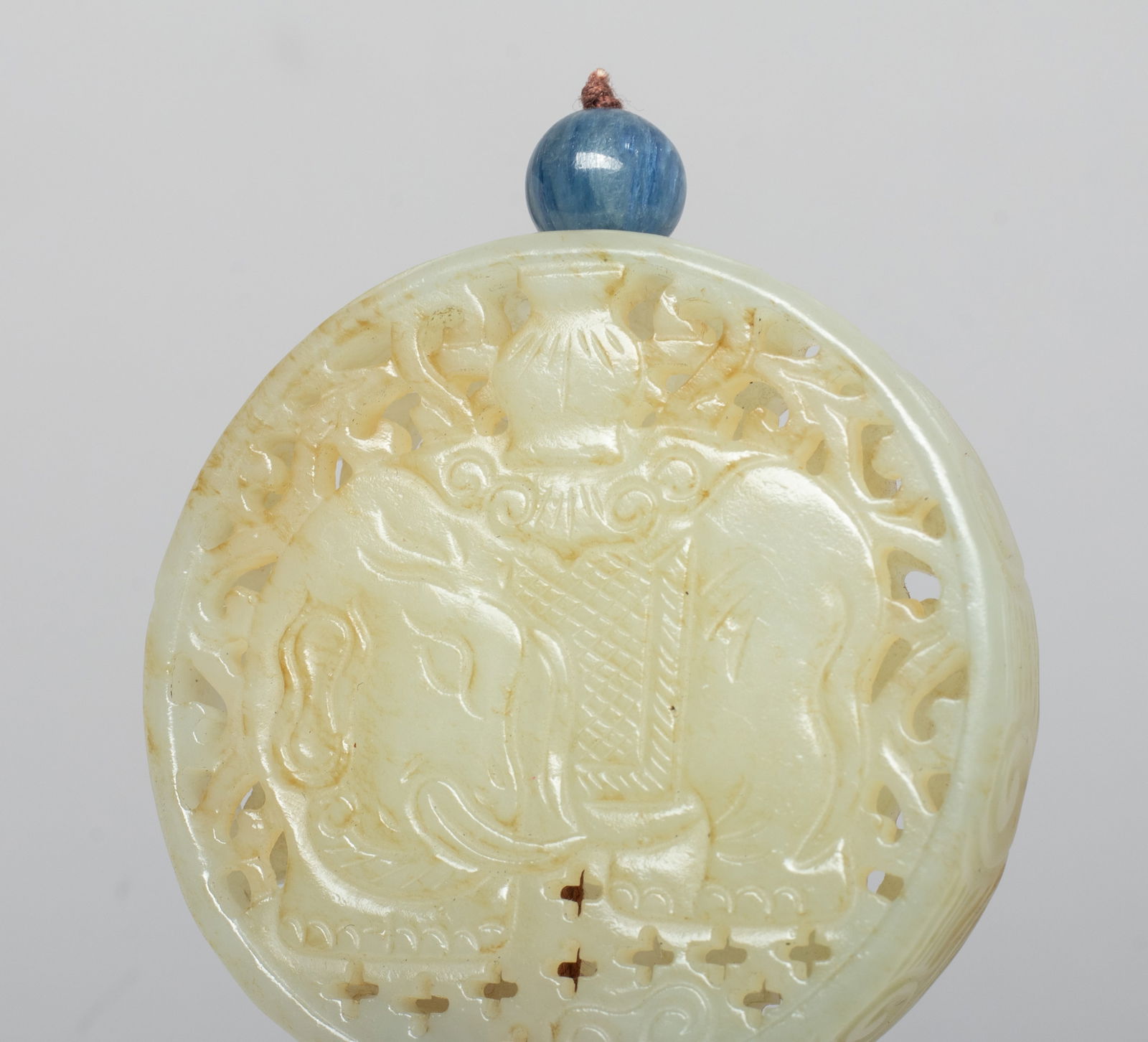 Chinese Export Jade Pendant - 4