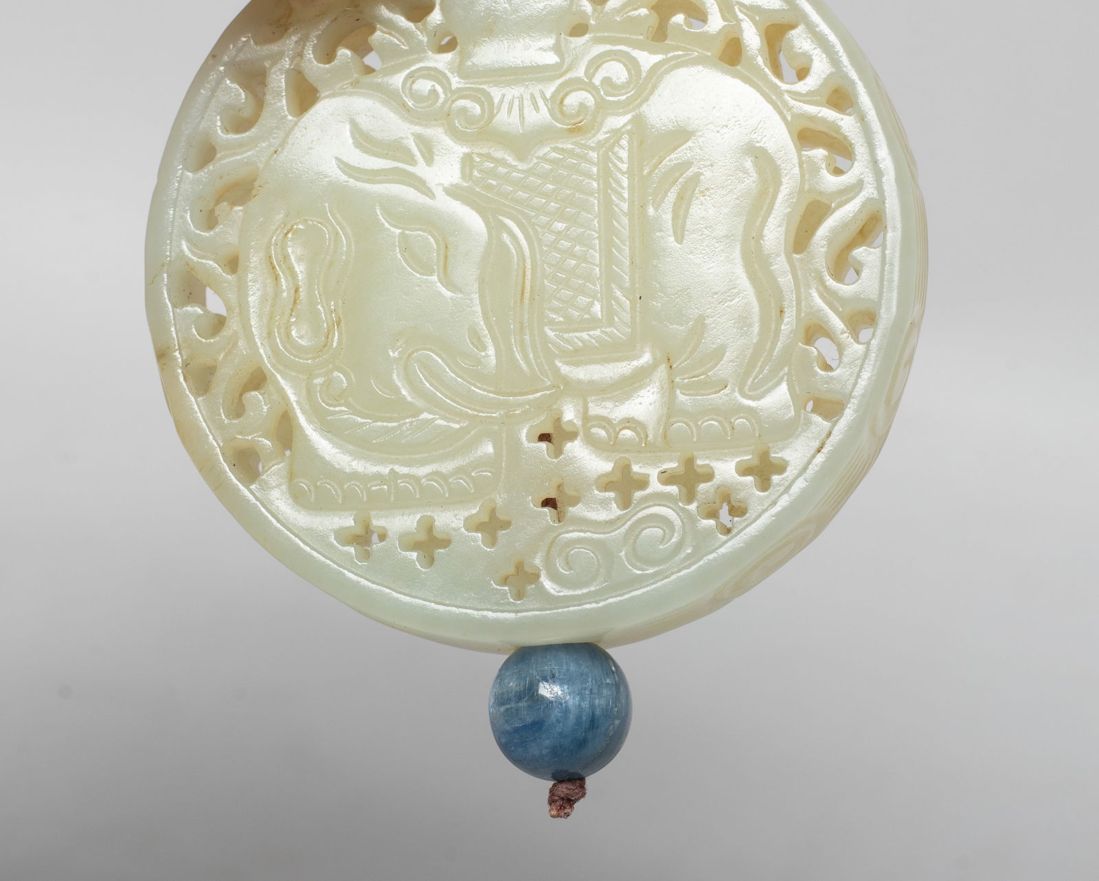 Chinese Export Jade Pendant - 6