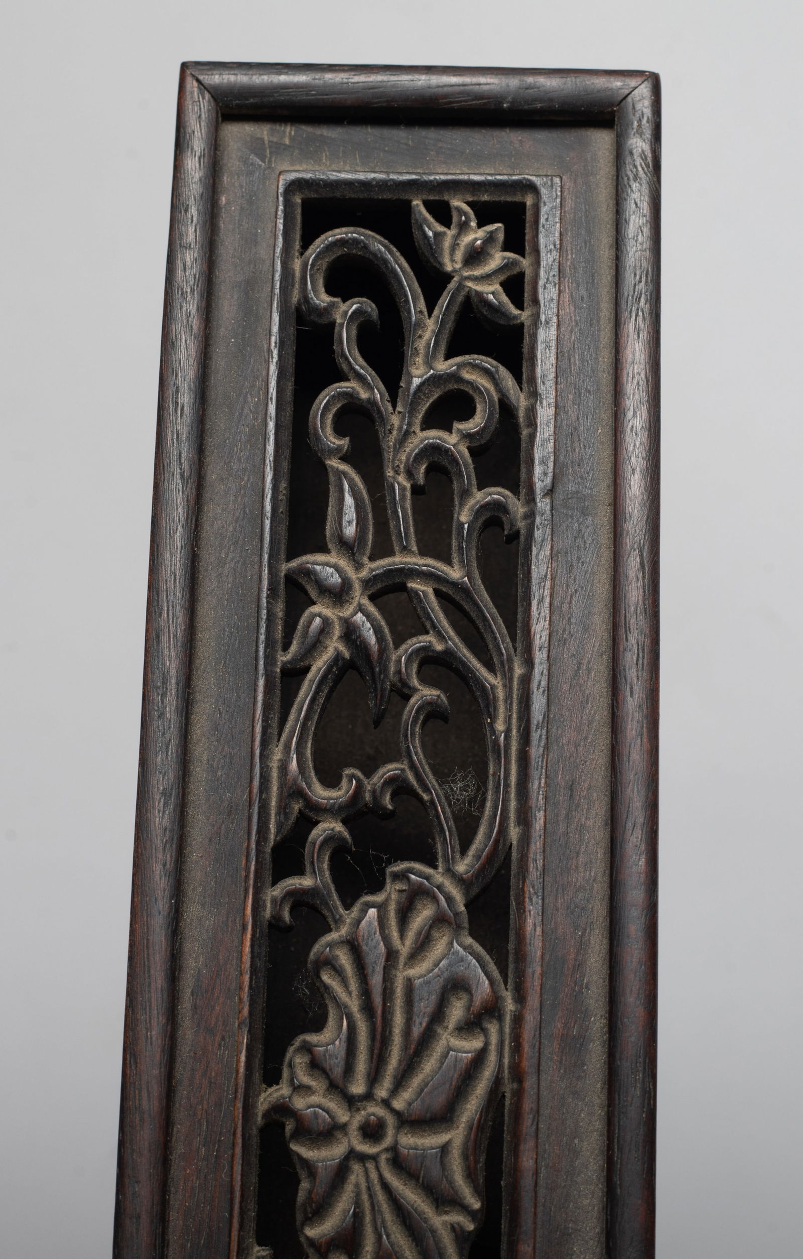 Long Chinese Wood Incense Case - 6