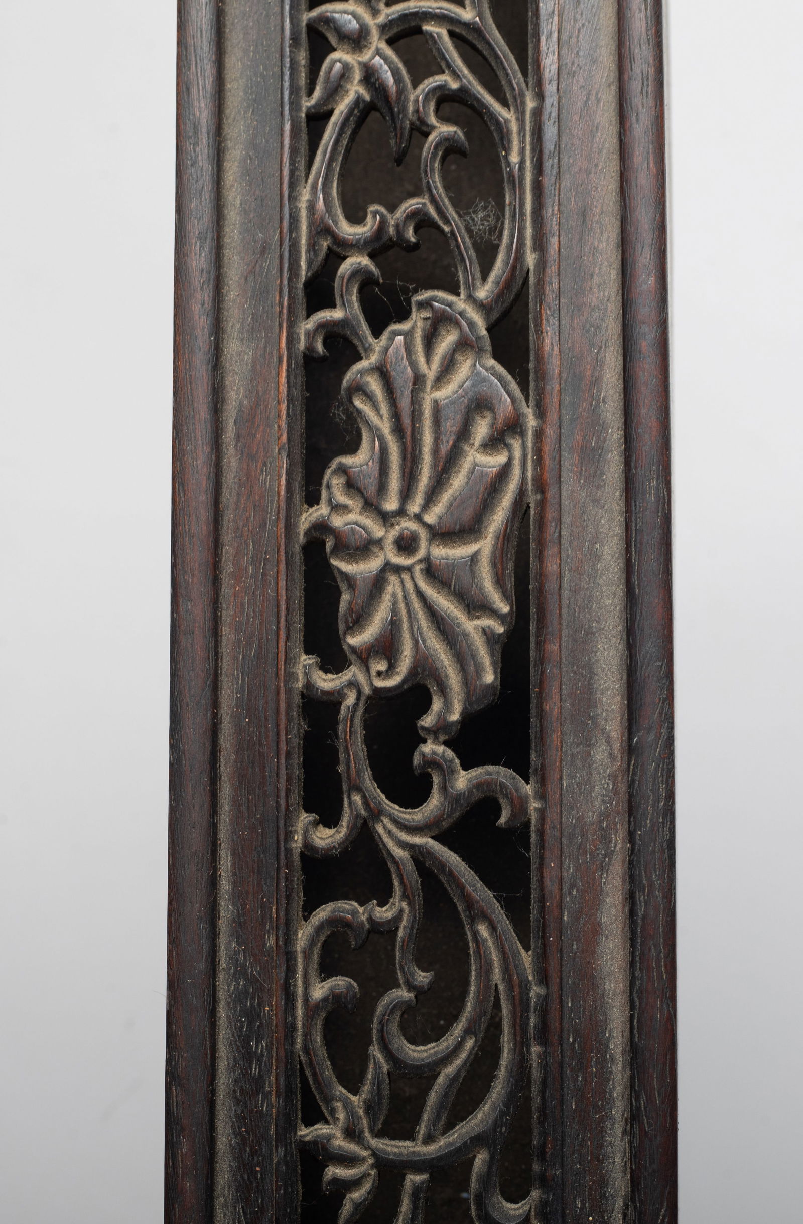 Long Chinese Wood Incense Case - 7