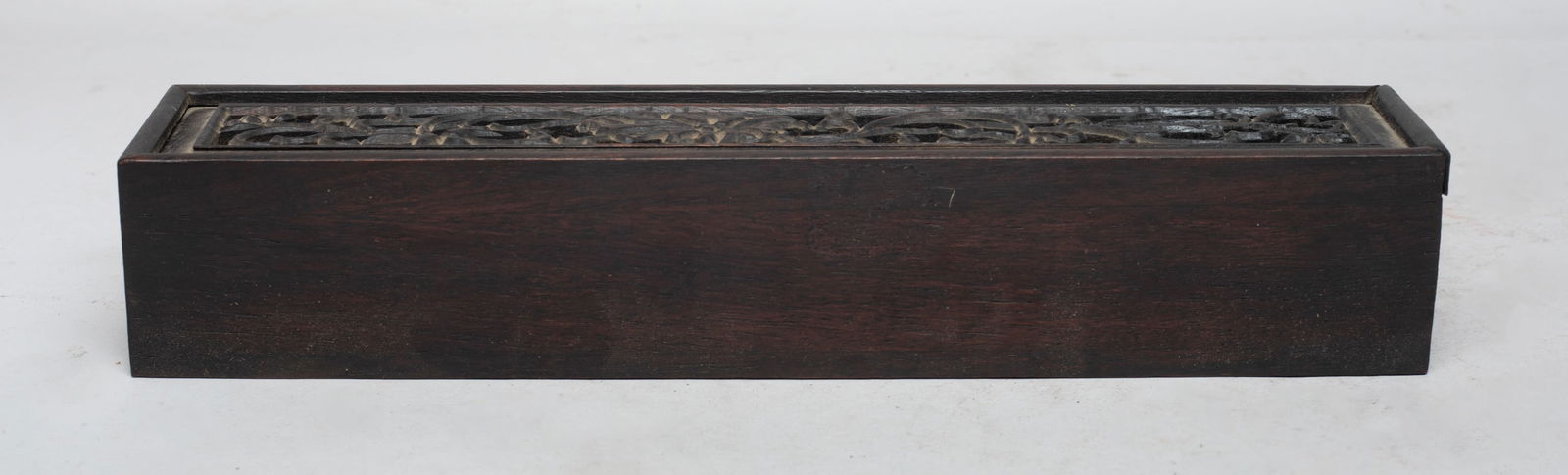 Long Chinese Wood Incense Case - 9