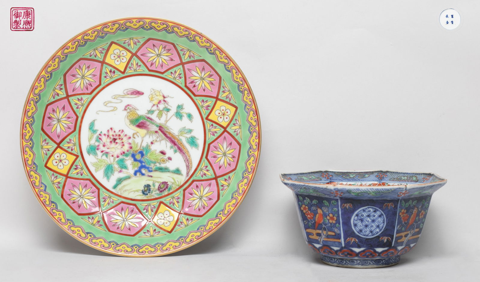 Estate Chinese Export Porcelain Plate, Bowl (1 of 13)