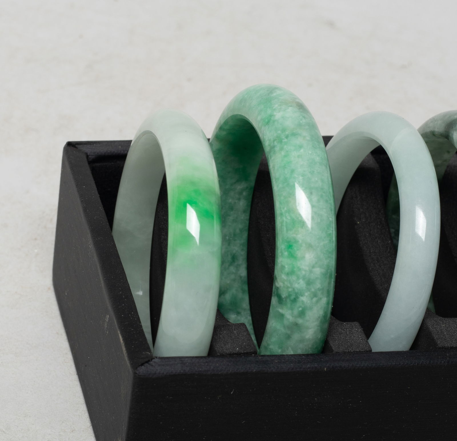 Estate Set Chinese Export Bangles - 4