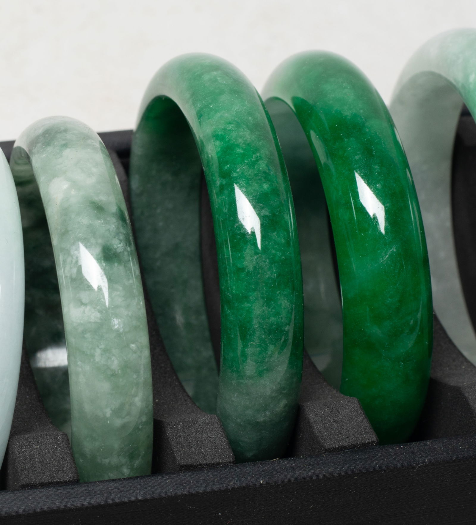 Estate Set Chinese Export Bangles - 5