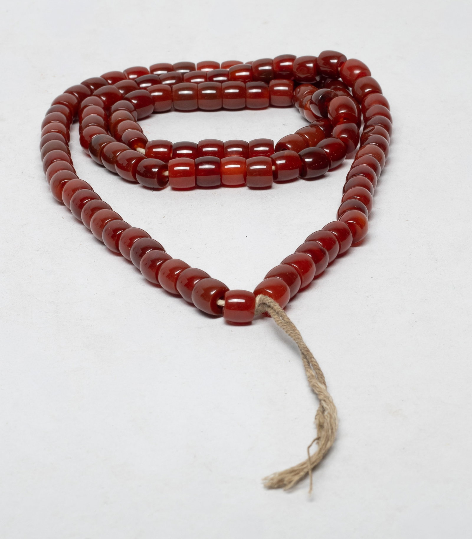 Estate Chinese Export Cameo Agate Bead Necklace (1 of 9)