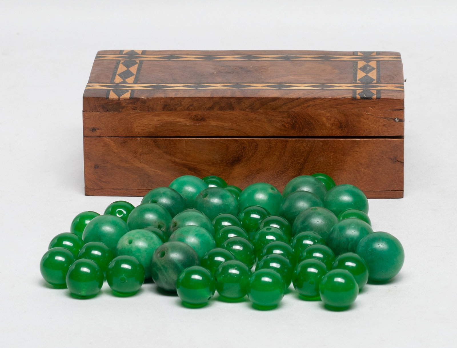Box of Chinese Colored Stone Beads (1 of 7)