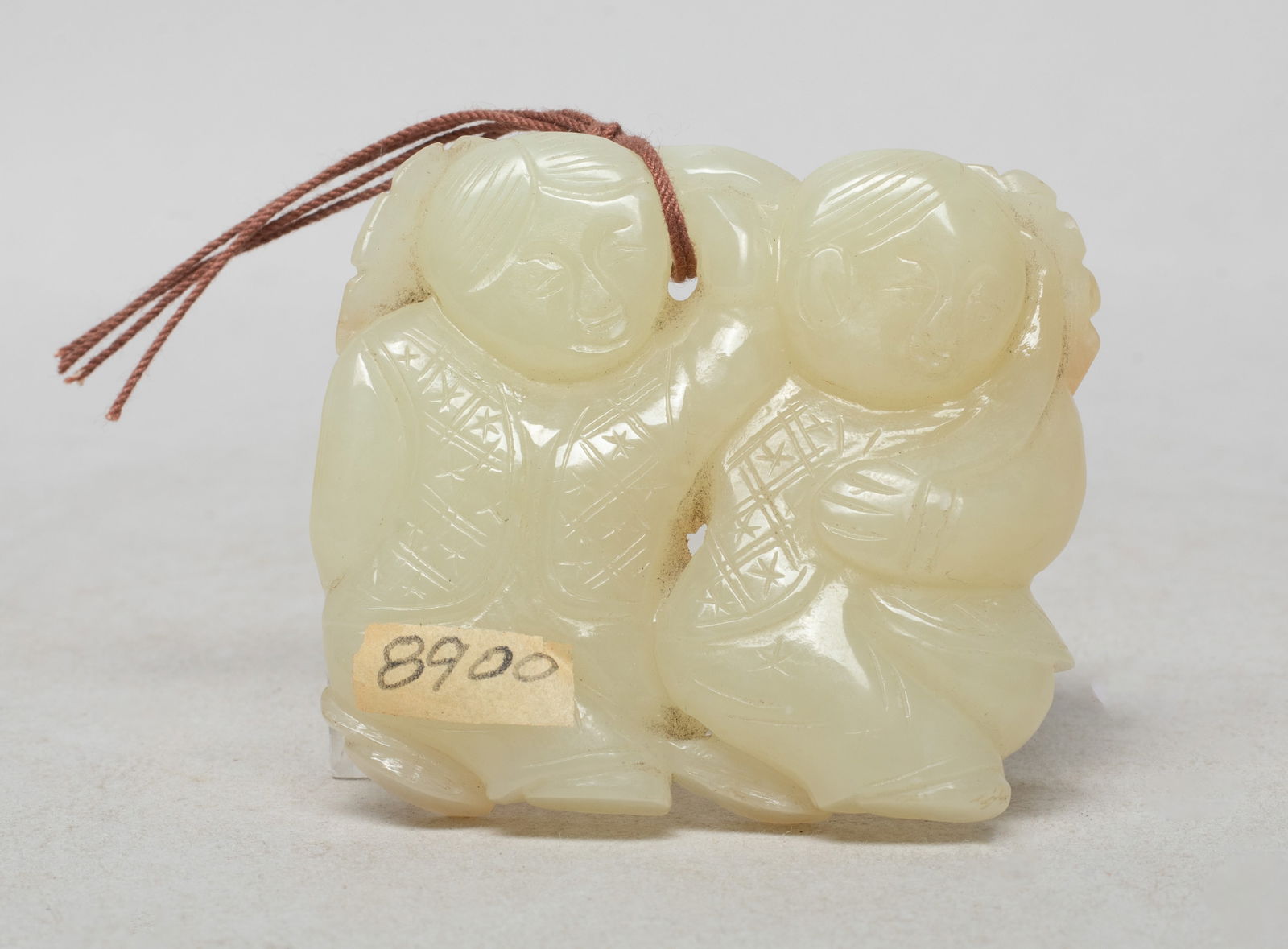 Chinese Export Jade Pendant of Children (1 of 10)