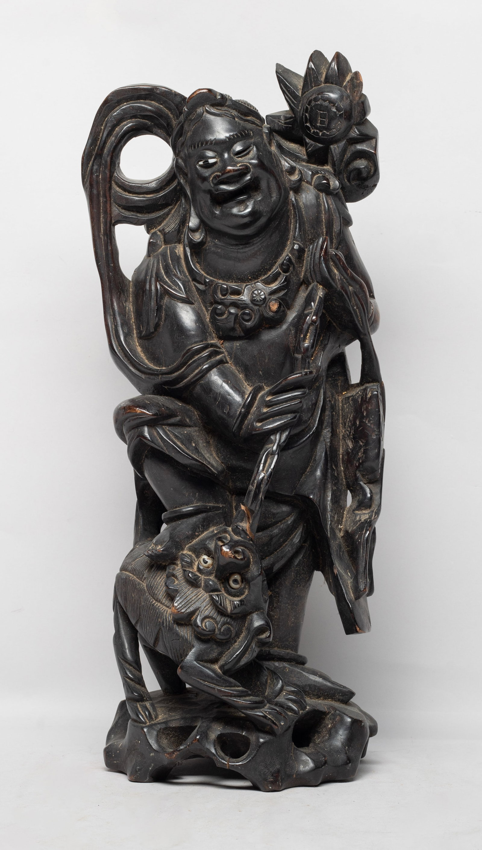 Late 19th Tall Chinese Wood Sculpture (1 of 17)