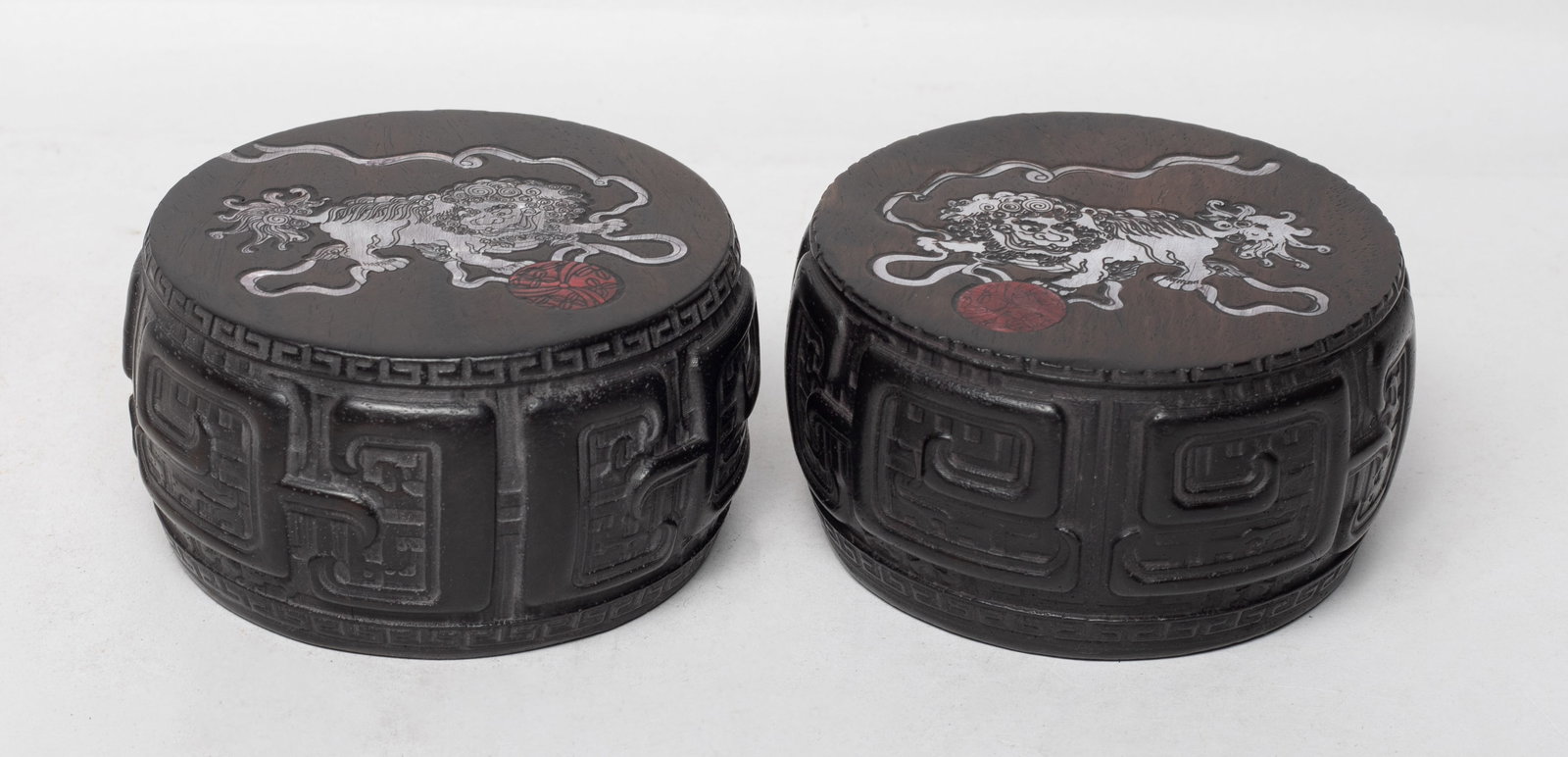 Two Chinese Export Wood Paper Weight (1 of 8)