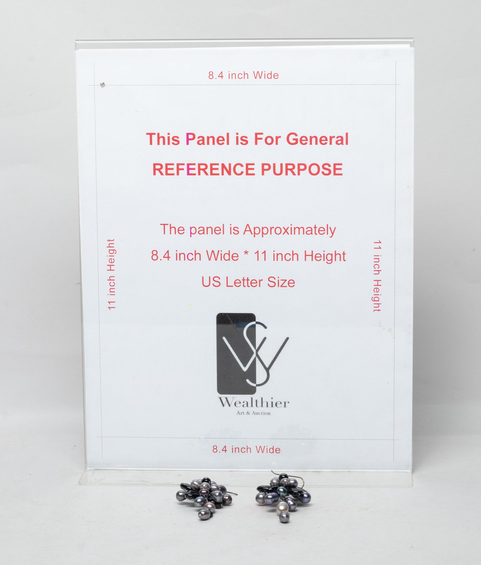 Two Large Designed Silver, Pearl Earrings - 2