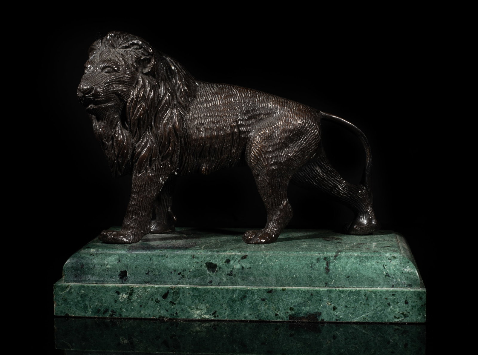 Vintage Bronze Sculpture on Marble (1 of 13)