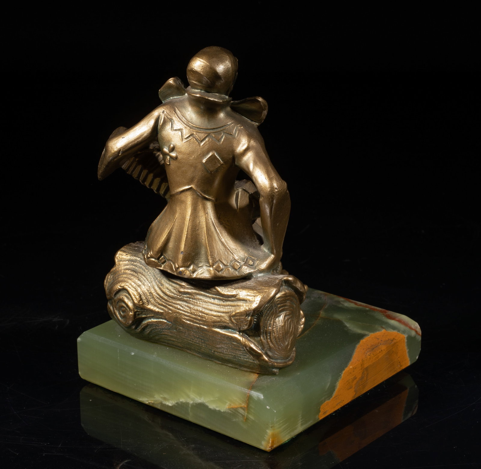 JB Hirsch Type Bronze & Marble Bookends - 10