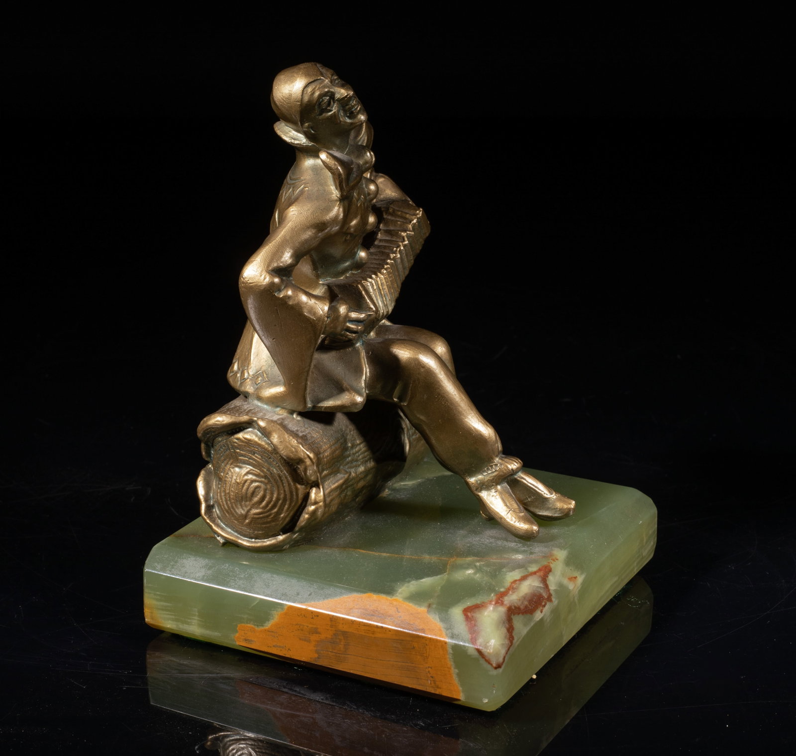 JB Hirsch Type Bronze & Marble Bookends - 11