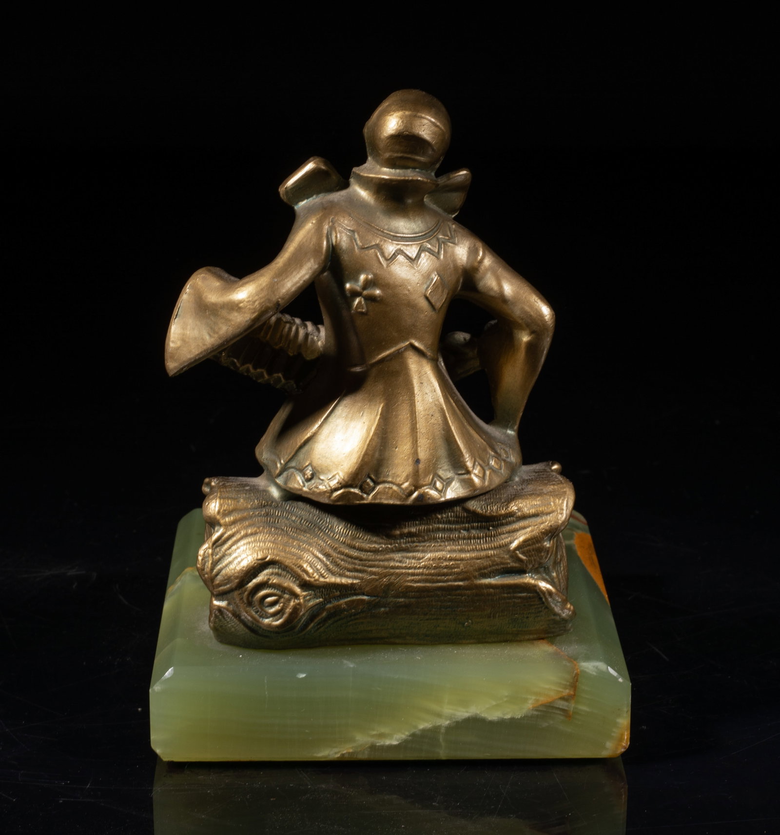 JB Hirsch Type Bronze & Marble Bookends - 9