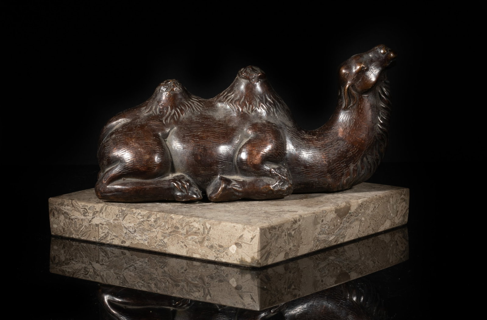 Early 1900s Bronze Sculpture w/ Marble Base (1 of 10)