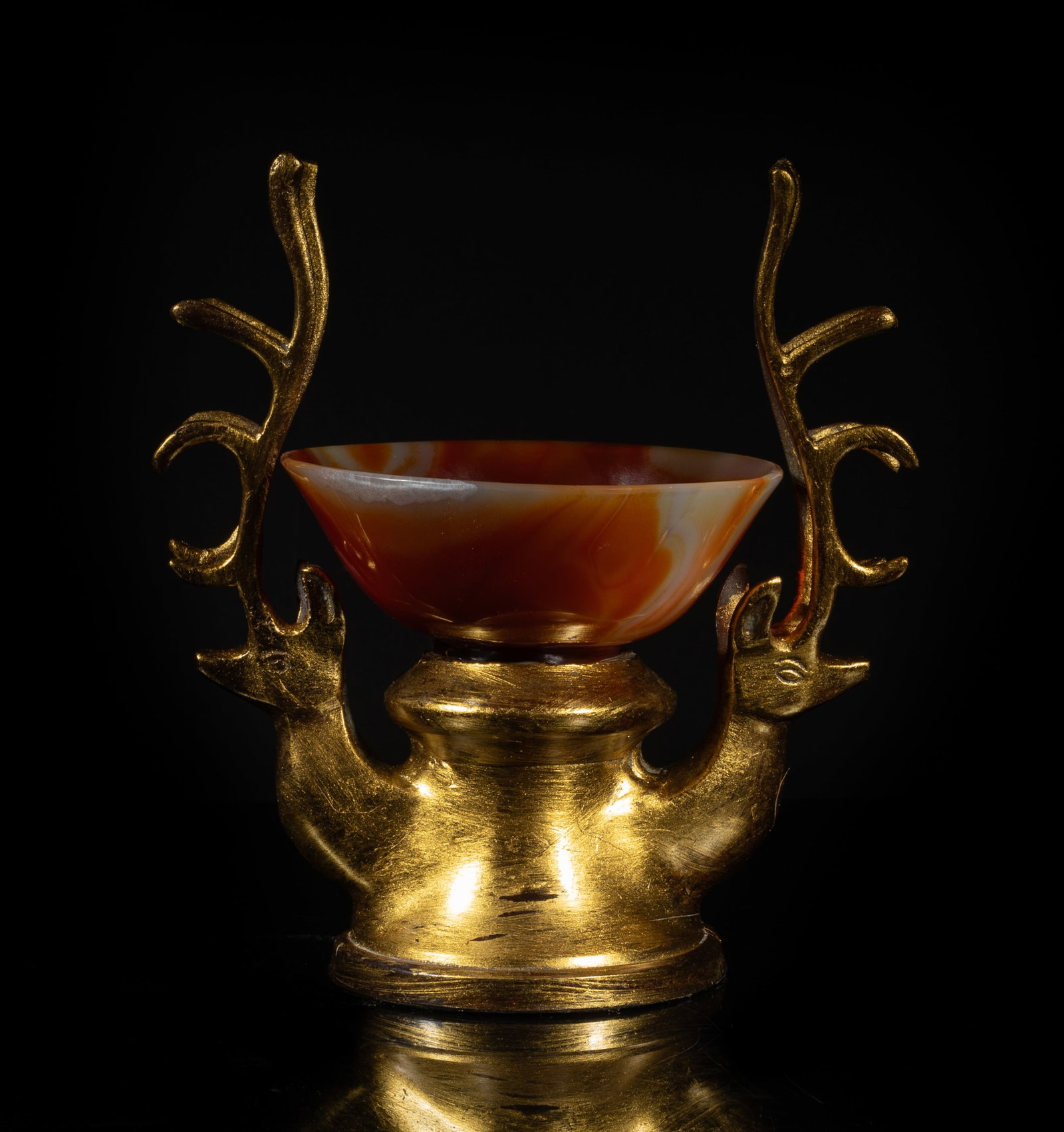 Rare France Cameo Agate Bowl on Stand (1 of 14)