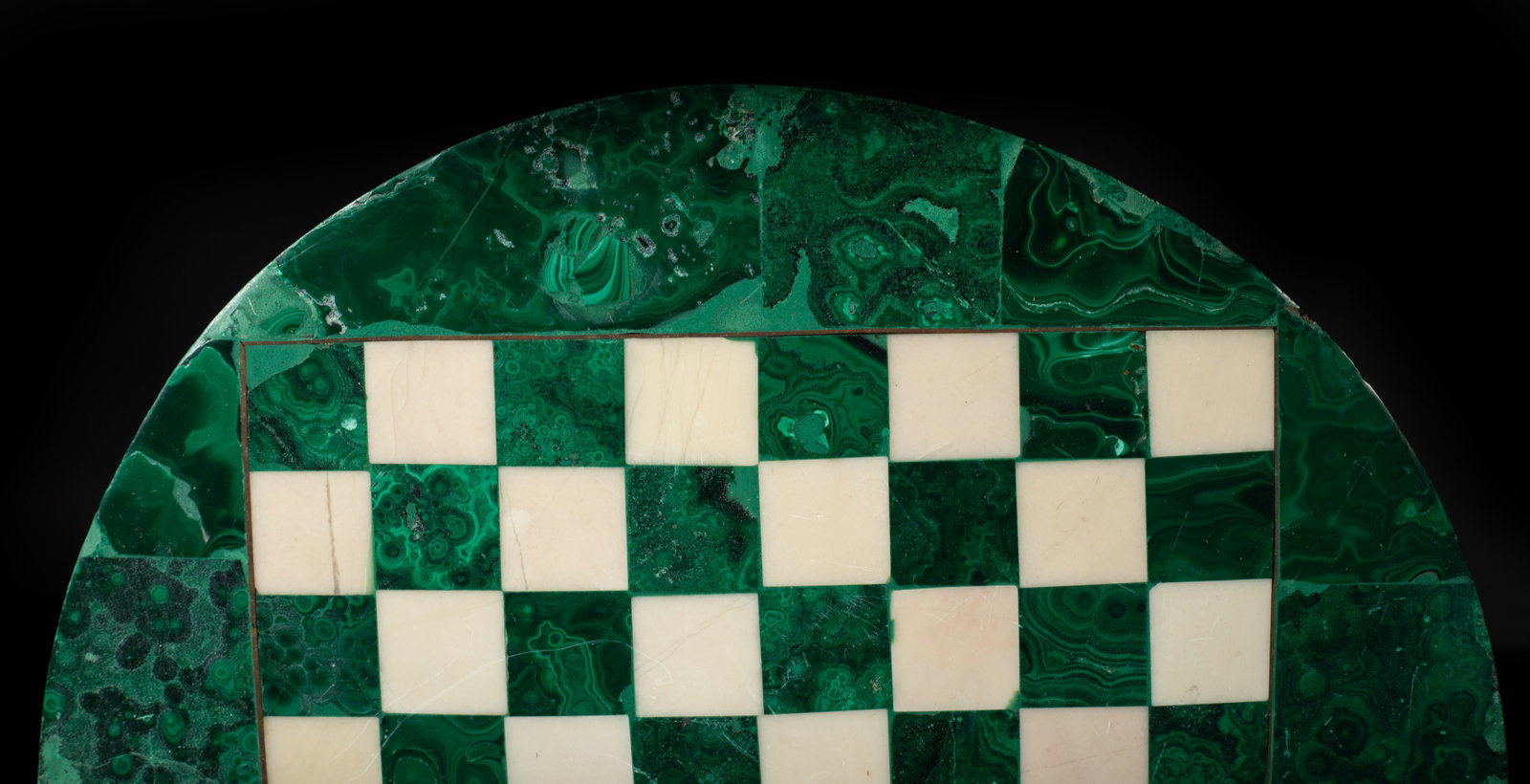Vtg. Malachite, Marble Chess Board - 3
